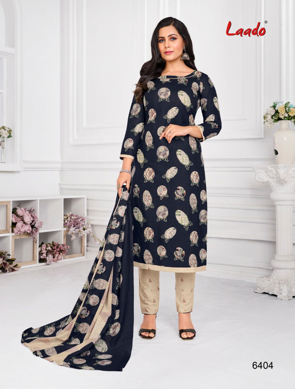 Laado 64 Cotton Printed Latest Designer Casual Wear Dress Material Collection